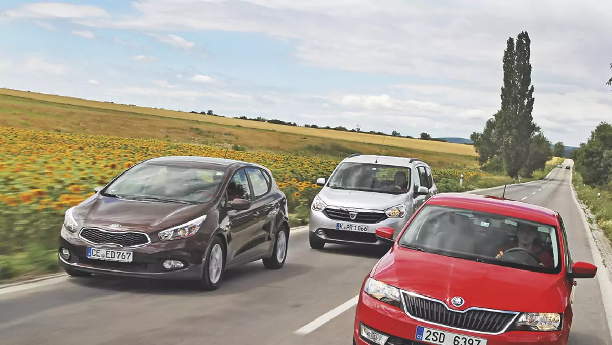 Dacia Lodgy kontra Kia cee'd i Skoda Rapid: rodzinne auta w dobrej cenie