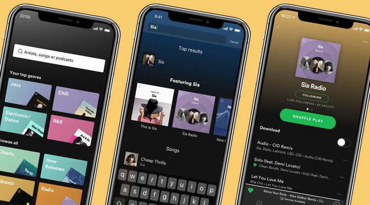 Így néz majd ki az app új felhasználói felülete /Fotó: Spotify