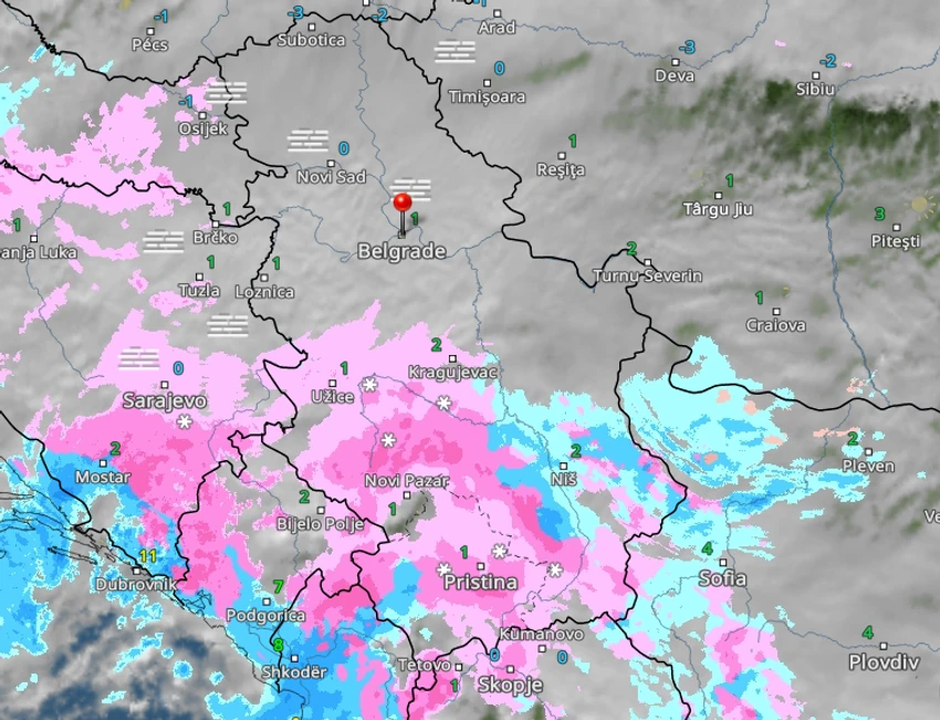 Radarski snimak padavina