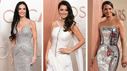 Oscary 2025. Dojrzałe gwiazdy brylowały na czerwonym dywanie: Cruz w kreacji Chanel, Moore w sukni z dekoltem [FOTO]