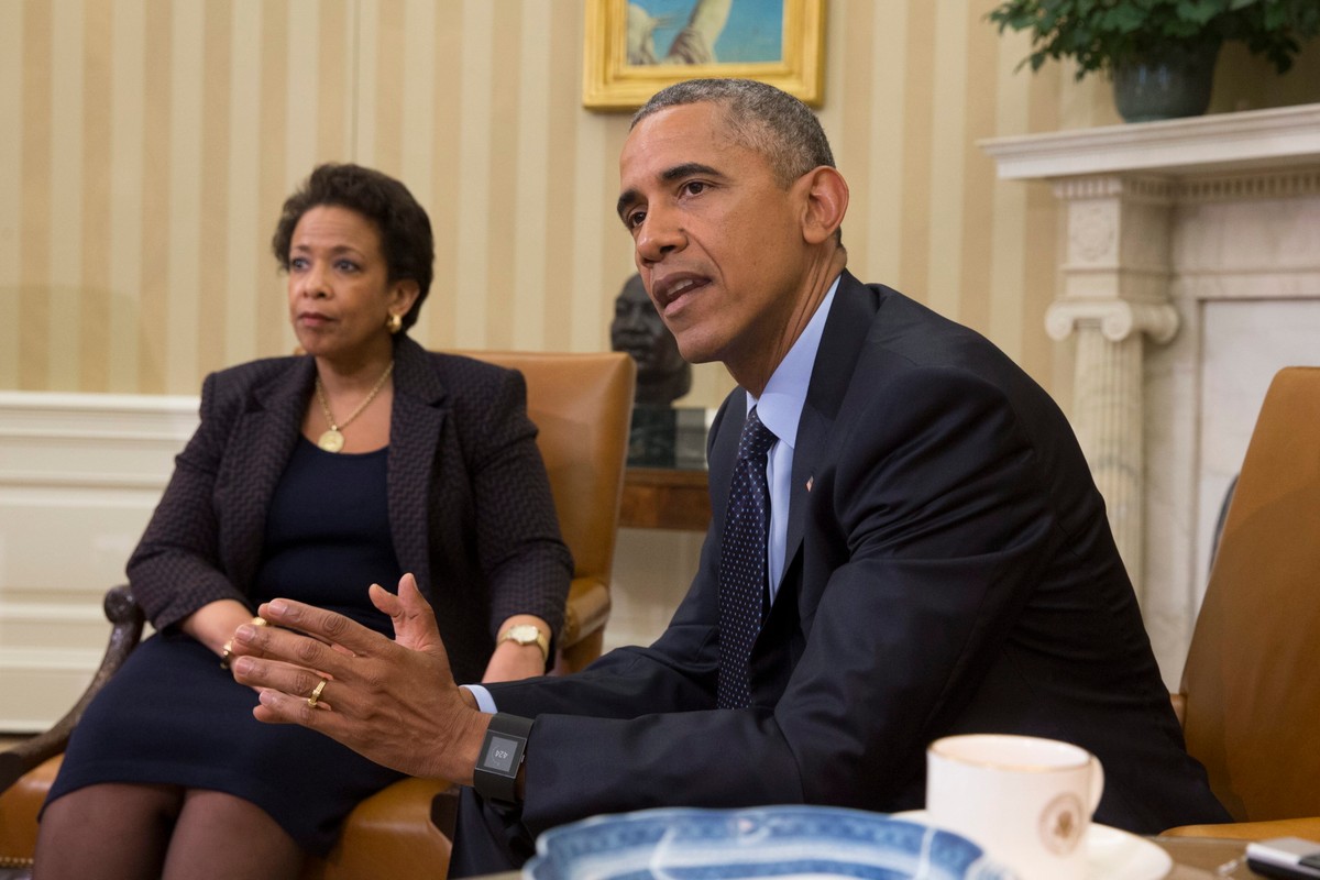 Prezydent USA Barack Obama i Loretta Lynch, prokurator generalny