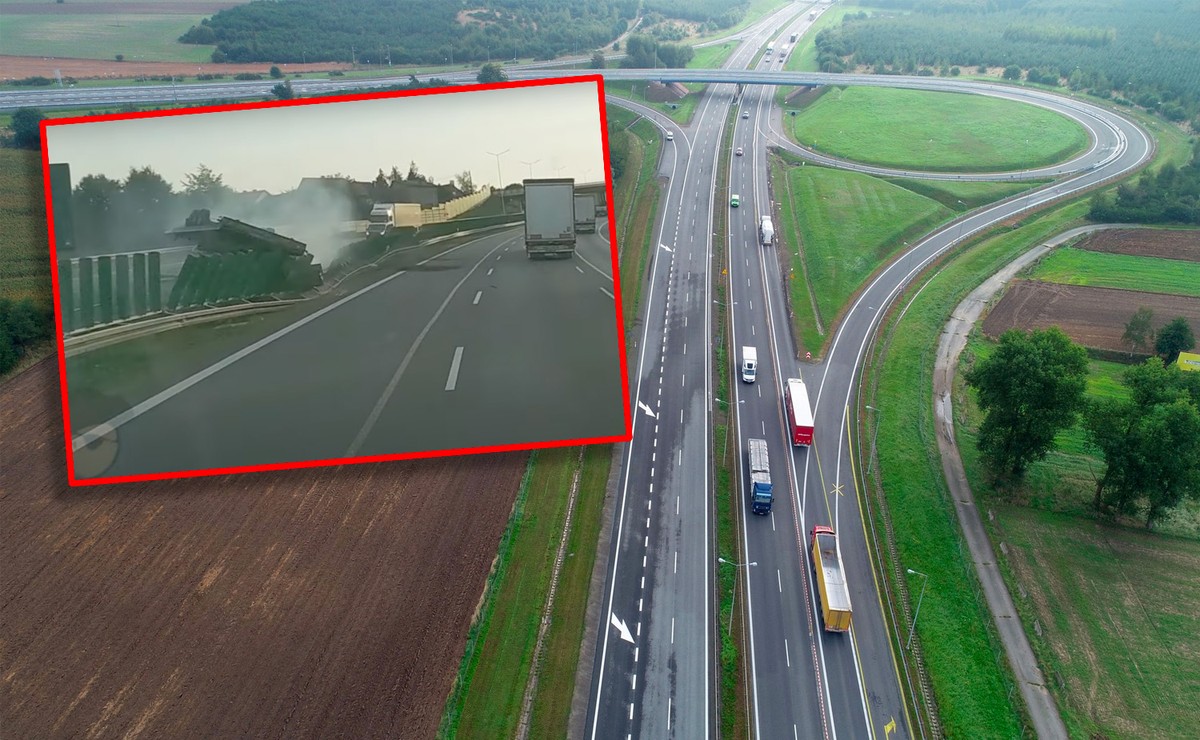 Wypadek na autostradzie A4
