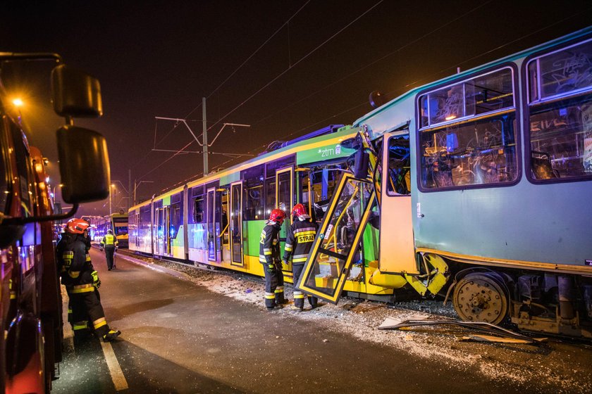 Dramatyczny wypadek tramwajów w Poznaniu