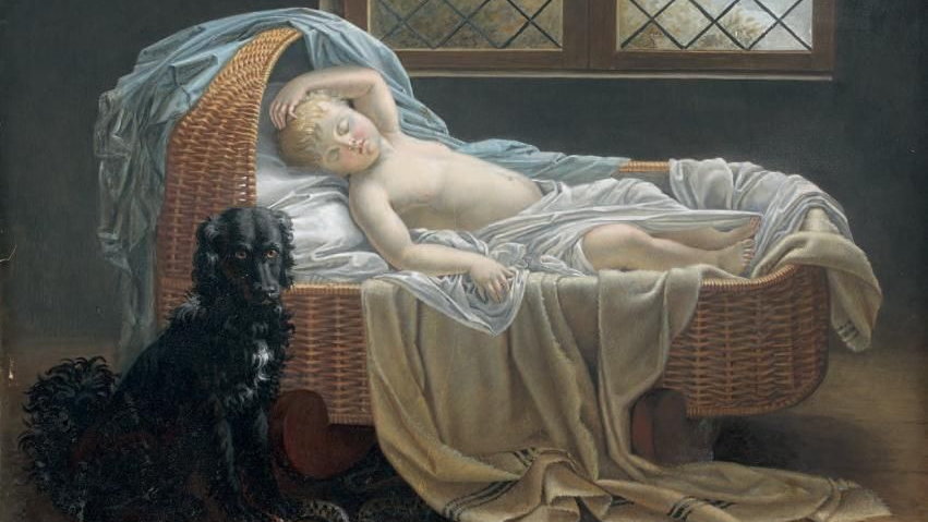 XIX-wieczny obraz przypisywany Jeanne-Elisabeth Chaudet został zainspirowany legendą o Guineforcie