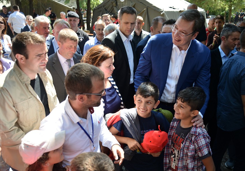 Aleksandar Vučić sa građanima u Preševu