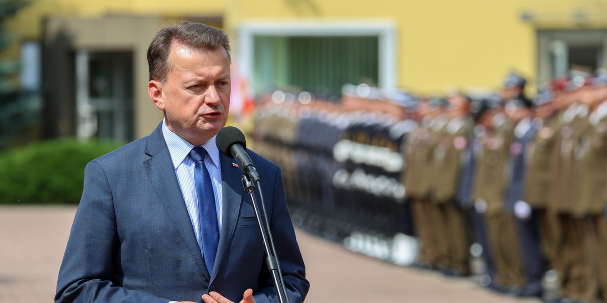 Minister obrony Mariusz Błaszczak.