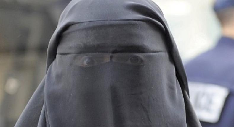 A woman in Purdah