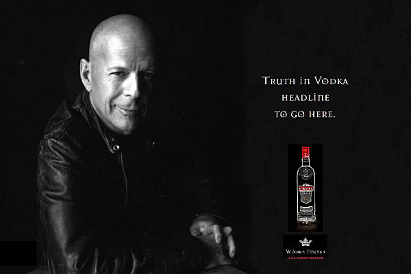 Bruce Willis w reklamie wódki Sobieski
