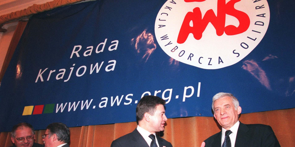 Marian Krzaklewski i Jerzy Buzek