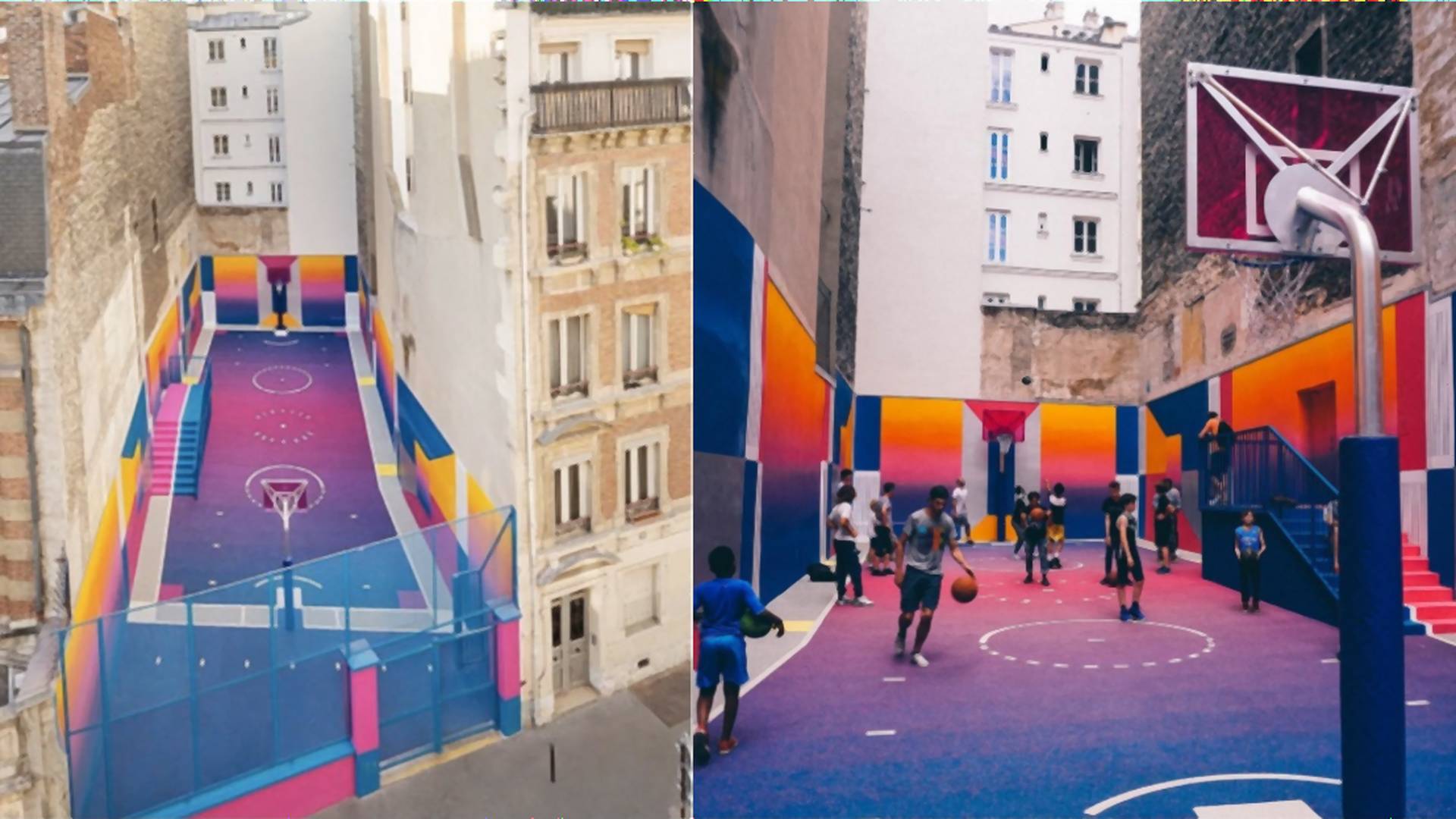 Inšpirovať by sa mohlo aj Slovensko: Medzi domami v Paríži pribudlo farebné ihrisko