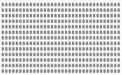 Wbrew pozorom obrazek nie przedstawia wyłącznie liter. Wśród nich ukryto cyfrę 8. Widzisz ją?