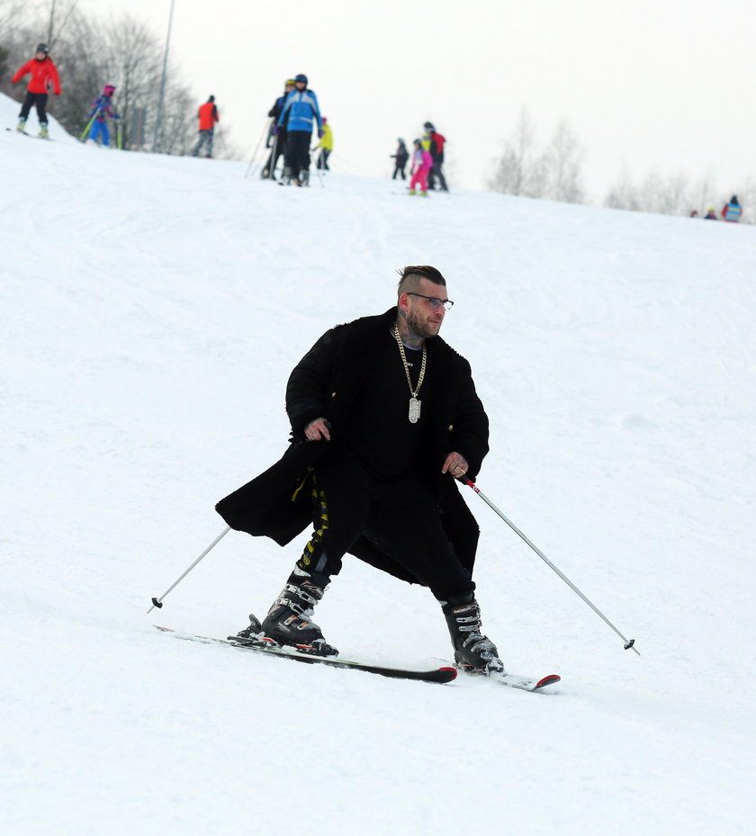 Popek szaleje na stoku