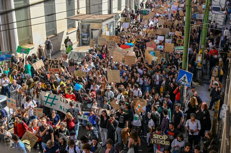 Młodzieżowy Strajk Klimatyczny w Lizbonie