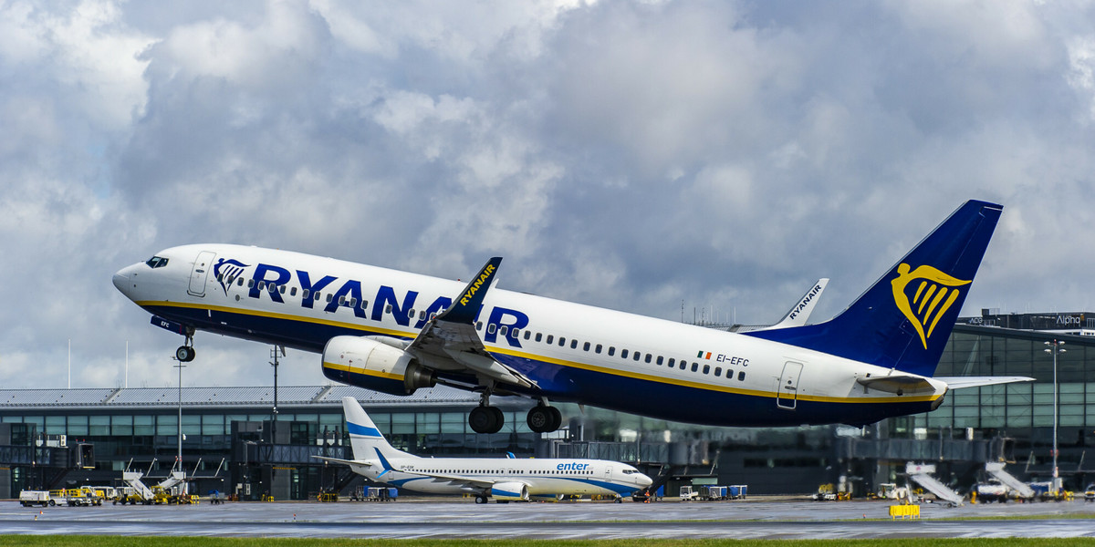 Linie lotnicze Ryanair w pierwszym kwartale tego roku zarobiły 170 mln euro