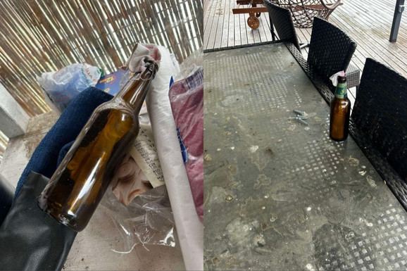 PRVE SLIKE SA NELEGALNOG SPLAVA NA SAVI Zaplenjena puška i Molotovljevi kokteli: Oružje pronađeno prilikom uklanjanja lokala (FOTO)
