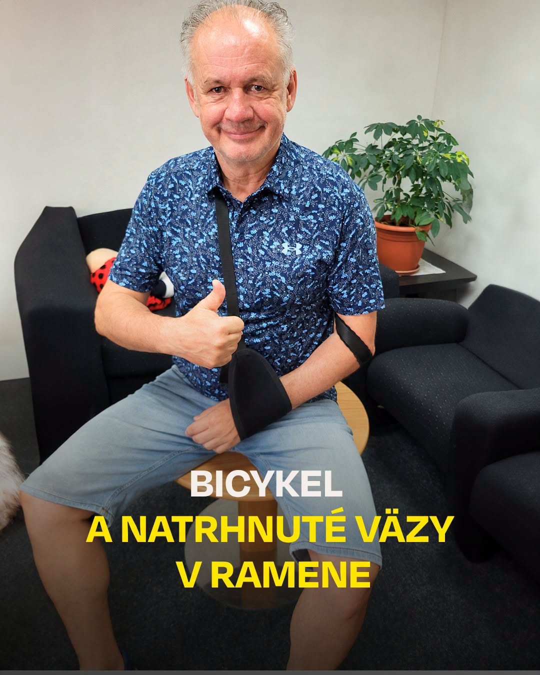 Bývalý slovenský prezident Andrej Kiska sa znova zranil na bicykli. 