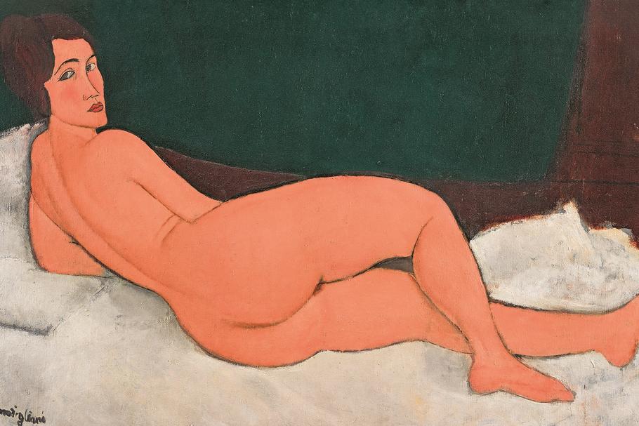 Amedeo Modigliani - "Nu couché" (sur le côté gauche). Sprzedany za 157 159 000 dol.