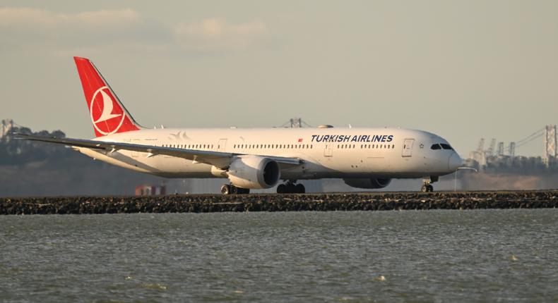 Turkish Airlines TK80 Boeing 787-9 Dreamliner planTayfun CoSkun/Anadolu Agency via Getty Images