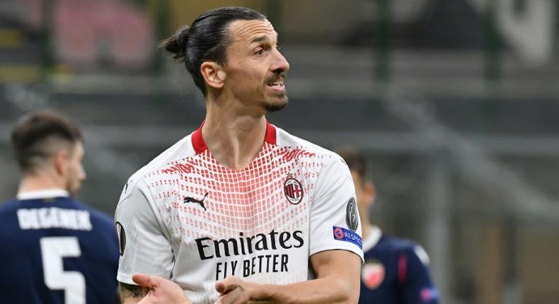 AC Milan's Zlatan Ibrahimovic faces former club Manchester United