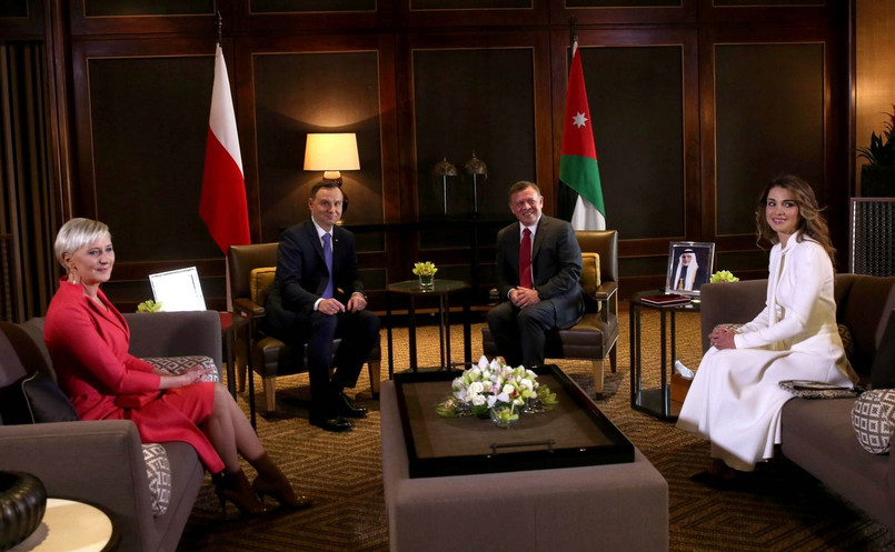 Polski prezydent wziął udział w śniadaniu roboczym wydanym przez jordańskiego monarchę.