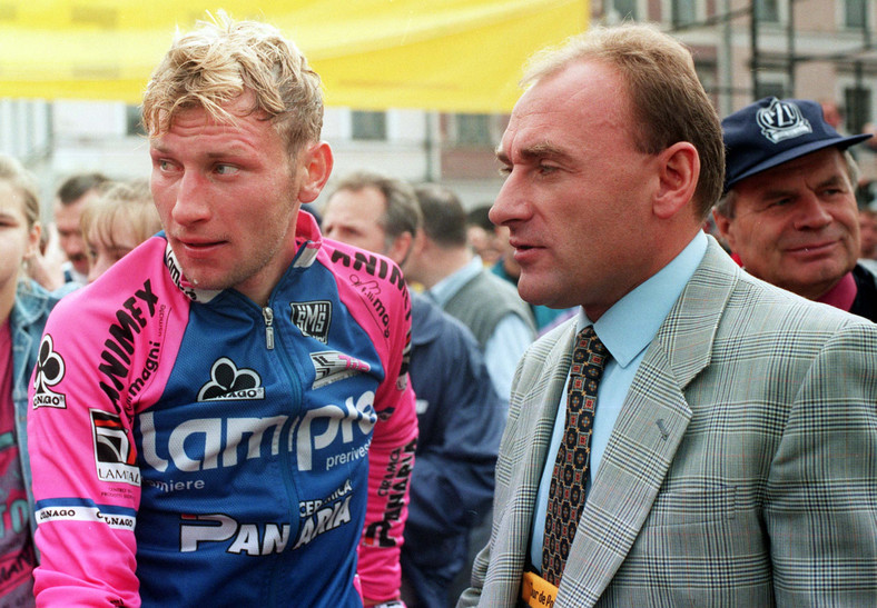 Czesław Lang i Zbigniew Spruch podczas Tour de Pologne 1995