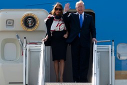 Donald Trump samolot Melania Trump