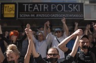 Protest aktorów Teatru Polskiego we Wrocławiu