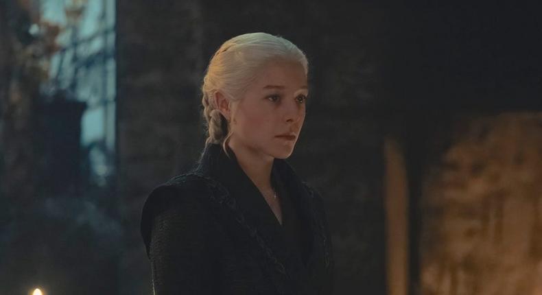 Emma D'Arcy as Rhaenyra Targaryen in season two, episode six of House of the Dragon.Theo Whiteman/HBO