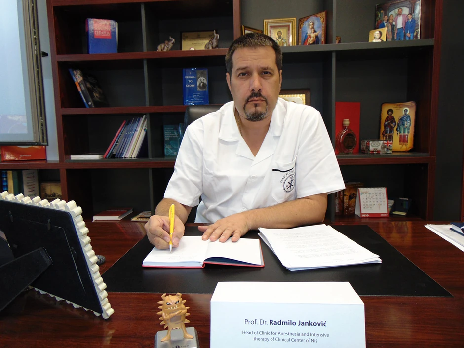 Direktor Klinike za anesteziju i intenzivnu terapiju UKC Niš prof. dr Radmilo Janković