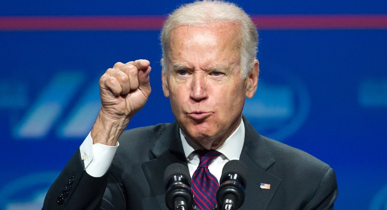 Vice President Joe Biden addresses the White House Summit on the United State of Women in Washington, Tuesday, June 14, 2016.