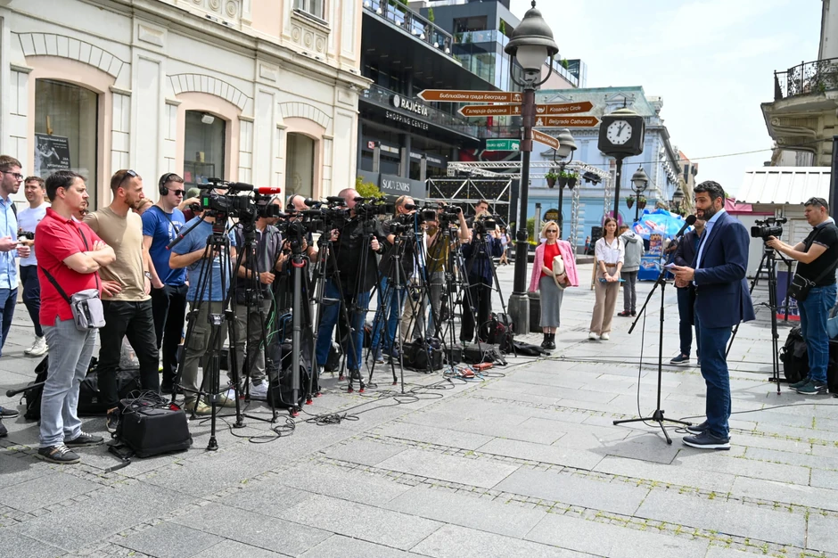 Aleksandar Šapić na pres konferenciji