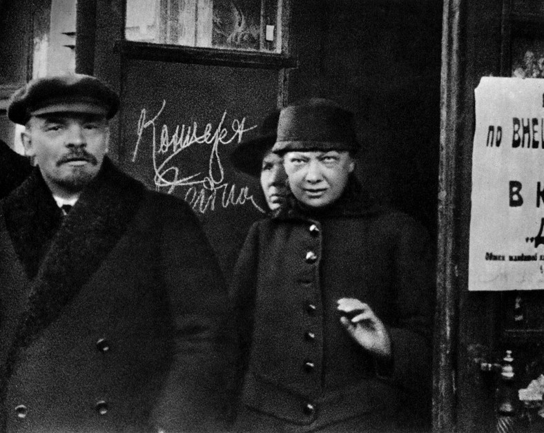 Lenin z żoną, 1922 rok