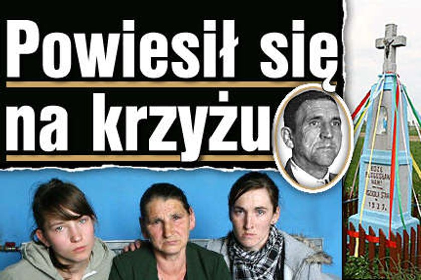 Powiesił się na krzyżu