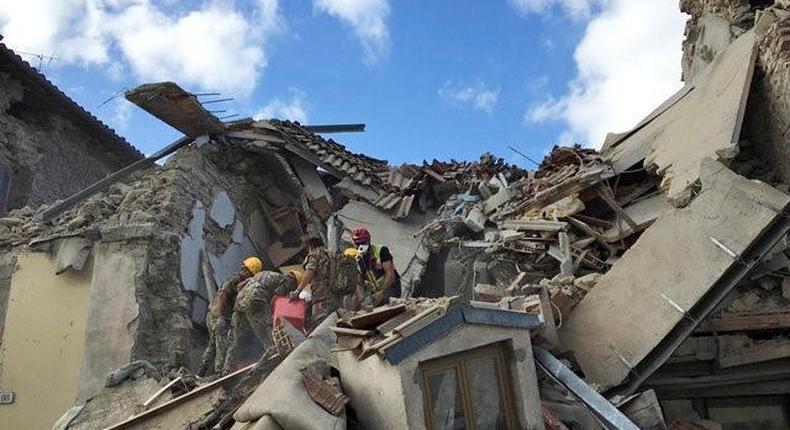 Quake devastates mountain towns in central Italy, at least 20 believed killed