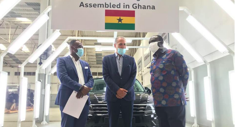 Minister for Trade & Industry pays working visit to VW Ghana assembly facility in Accra