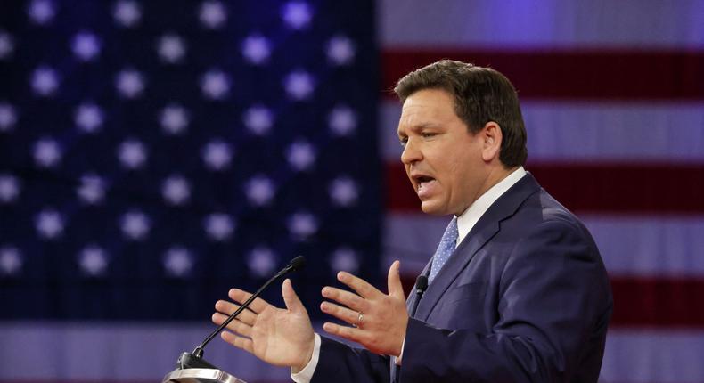 Florida Gov. Ron DeSantis delivers remarks at the 2022 CPAC conference at the Rosen Shingle Creek in Orlando.