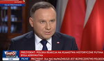 Andrzej Duda wystąpił w TVP. Co powiedział o sytuacji w Iranie?