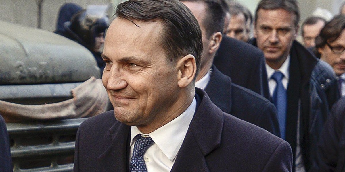 Radosław Sikorski na Ukrainie.