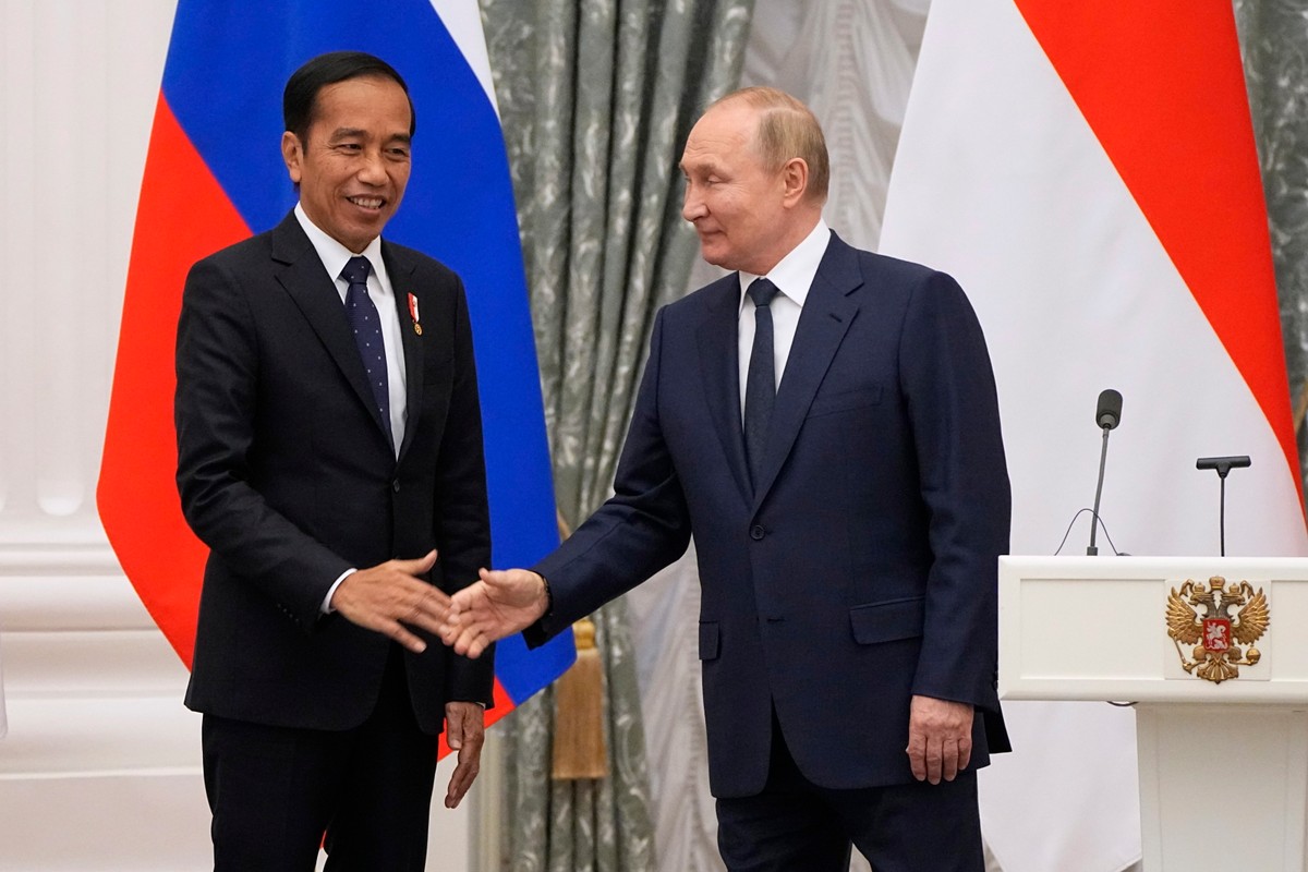 Joko Widodo i Władimir Putin