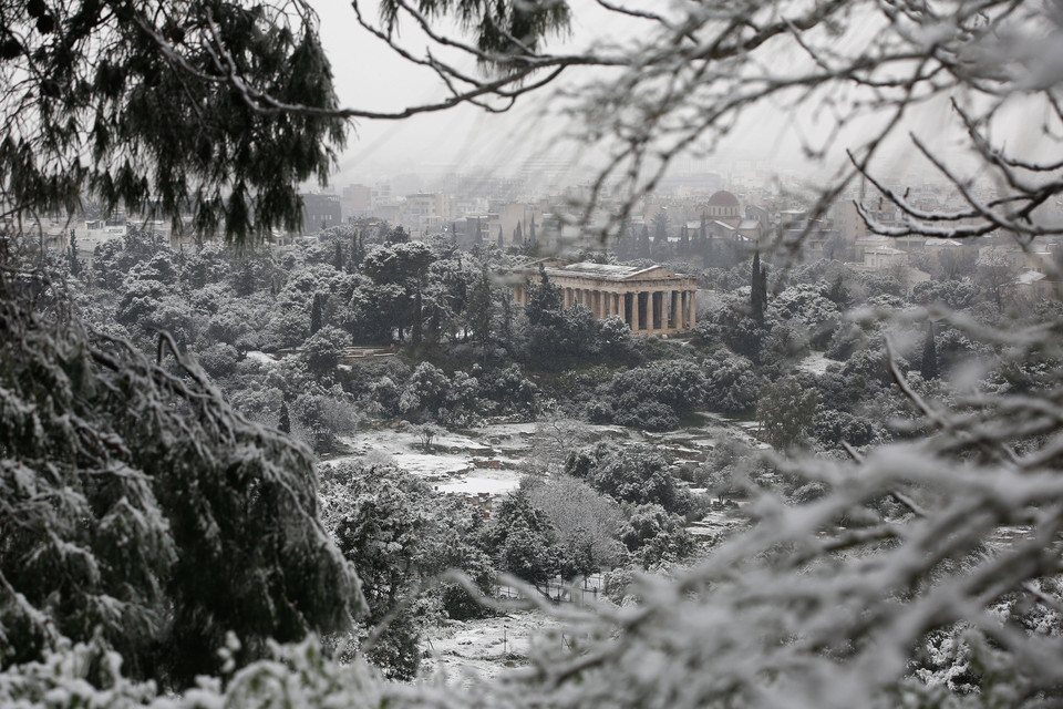 Atak zimy w Grecji
