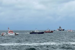 Kolizja statków na Morzu Północnym. Na burtę weszła komisja wypadków morskich