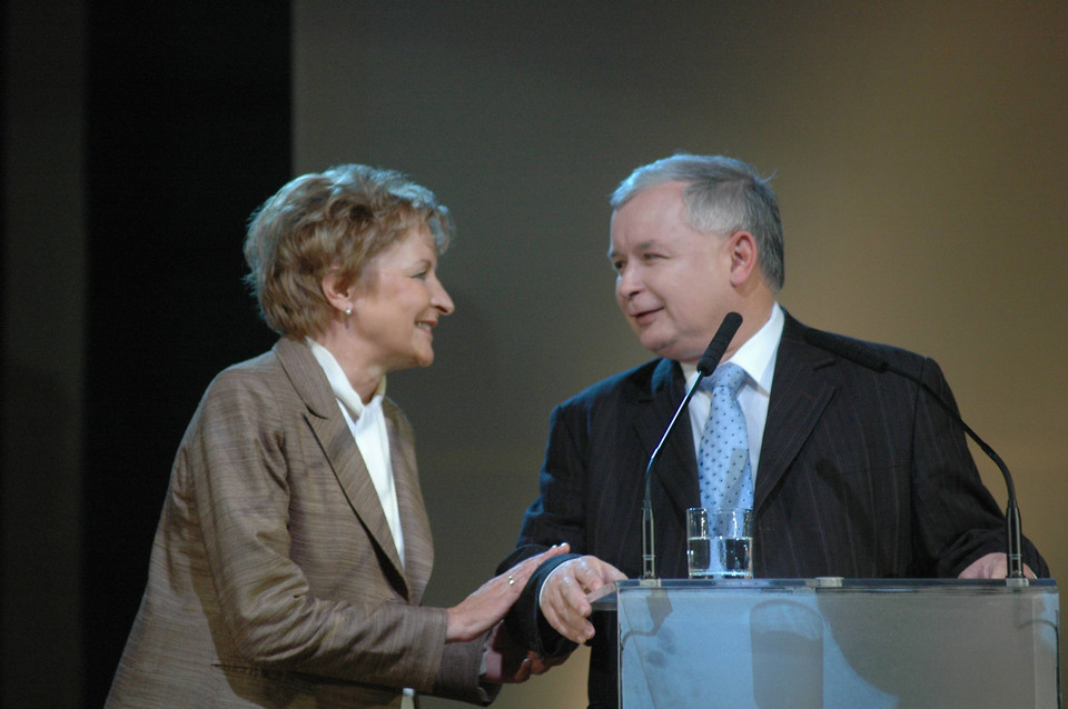 Zyta Gilowska i Jarosław Kaczyński, fot. Beata Ziemowska / Agencja Gazeta