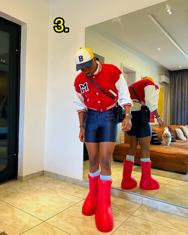 Rating Enioluwa's 9 looks with red mschf boots | Pulse Nigeria