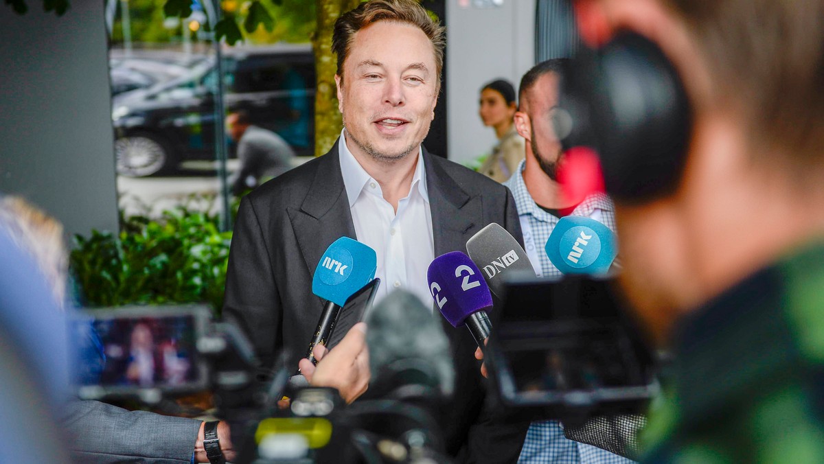 Elon Musk w Stavanger, sierpień 2022