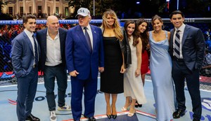 Donald Tramp i Melanija Tramp na UFC događaju u Beloj kući