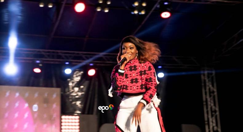 Wendy Shay performing at 2019 VGMA