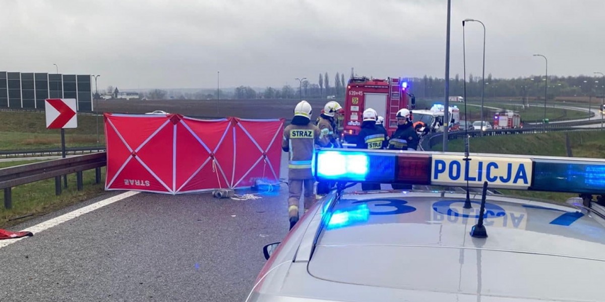 Tragiczny wypadek na autostradzie.