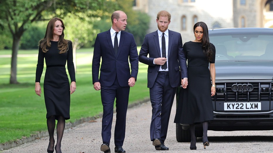 Katalin hercegné, Vilmos herceg, Harry herceg és Meghan hercegné / Fotó: Northfoto