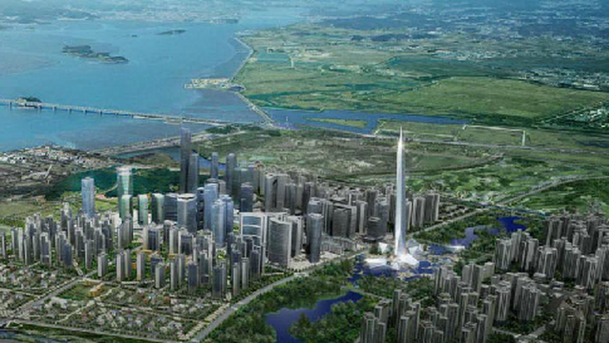 Wizualizacja Infinity Tower w Seulu