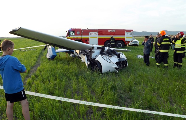 Aeromobil po wypadku